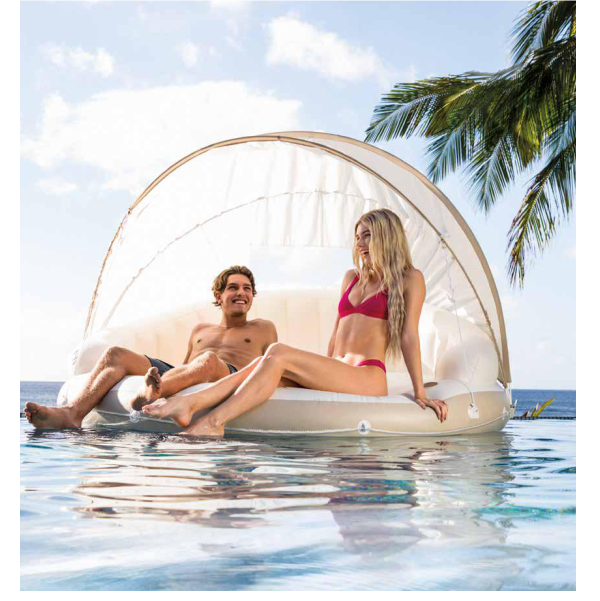 ISLA INFLABLE INTEX CON TOLDO